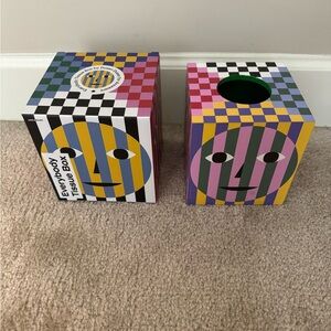 Everybody Tissue Box Dusen Dusen - Colorful Checkered Design